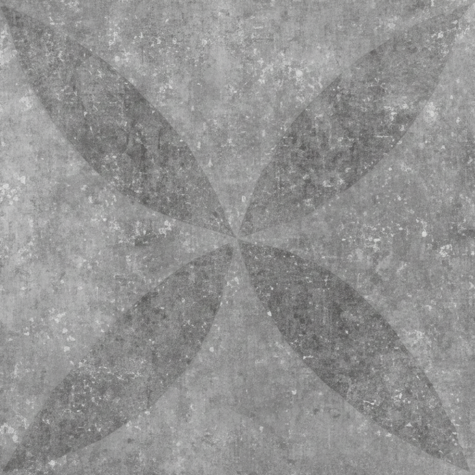 Antraciet bloem 70x70x3cm