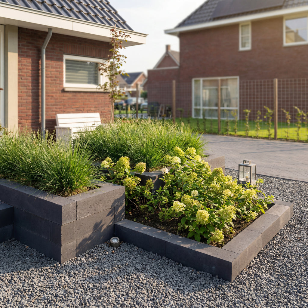 Stapelblok 30x15x15cm antraciet strak